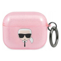 Pouzdro Karl Lagerfeld Brokátové kryt Ženské case pro Apple AirPods 3, Moda