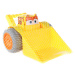 Nakladač plastový žluté autíčko s očima na písek v síťce