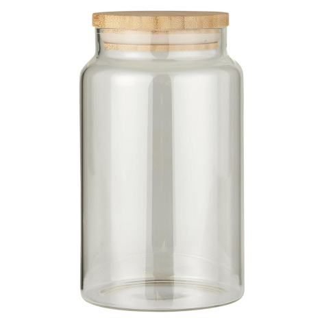 Skleněná dóza na potraviny BAMBOO s bambusovým víkem 1000 ml