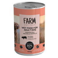 FARM PET FOOD FARM vepřová konzerva 400g