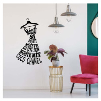 Samolepka na zeď s citátem Ambiance Coco Chanel