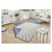 NORTHRUGS - Hanse Home koberce Kusový koberec Twin-Wendeteppiche 103119 blau creme – na ven i na