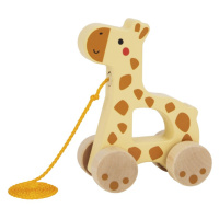 Dřevěná hračka Dřevěná tahací hračka - žirafa