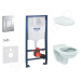 Grohe 38528SET-KR - Set předstěnové instalace, klozet Alpha se sedátkem, tlačítko Skate Cosmopol