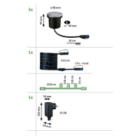 Paulmann Paulmann Plug & Shine LED podhledové světlo 4,5W 3