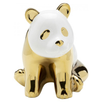 KARE Design Soška Panda - zlatá, 18cm