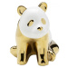 KARE Design Soška Panda - zlatá, 18cm
