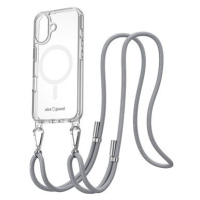 AlzaGuard Luxe Detach Lanyard Case Compatible with MagSafe for iPhone 16 šedý