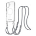 AlzaGuard Luxe Detach Lanyard Case Compatible with MagSafe for iPhone 16 šedý