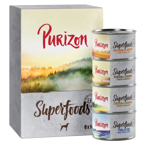 Purizon konzervy 24 x 140 / 200 g / kapsičky 24 x 300 g za skvělou cenu - míchané balení (8x kuř