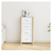 vidaXL Skříň highboard bílá 42 x 38 x 90 cm kompozitní dřevo