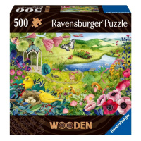 Ravensburger Puzzle - Divoká zahrada 500 dílků, dřevěné