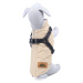 Vsepropejska Barbo zimní bunda pro psa s postrojem Barva: Béžová, Délka zad (cm): 34, Obvod hrud