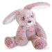 Plyšový zajíček Bunny Sweety Mousse Histoire d’ Ours v dárkovém balení růžový 25 cm od 0 měsíců