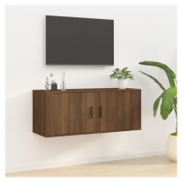 vidaXL Nástěnná TV skříňka hnědý dub 100 x 34,5 x 40 cm