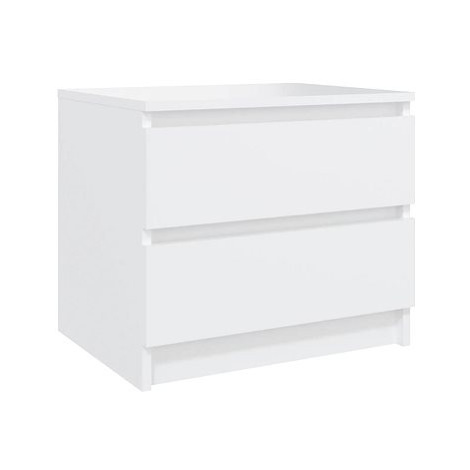 SHUMEE Noční stolek bílý 50 × 39 × 43,5 cm dřevotříska, 806193