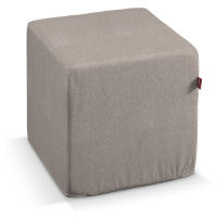 Dekoria Sedák Cube - kostka pevná 40x40x40, šedo-béžová, 40 x 40 x 40 cm, Etna, 705-09