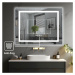 IREDA Koupelnové zrcadlo s LED osvětlením, 90 x 70 cm