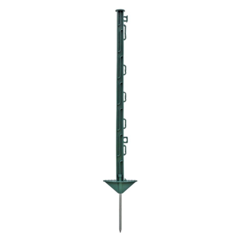 Sloupek plastový pro elektrický ohradník, délka 74 cm, 7 oček, zelený Dogtrace
