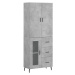 vidaXL Skříň highboard betonově šedá 69,5x34x180 cm kompozitní dřevo