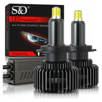 Led Žárovky s&d> H8 160W 360° 8STRANNÉ 26000LM Ultra Silné Can