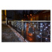Nexos 41714 Vánoční světelný déšť 144 LED teple bílá - 5 m s časovačem