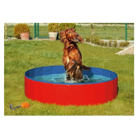 Karlie bazén pro psy červeno/modrý 160 x 30 cm