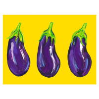 Ilustrace Aubergines, Alice Straker, 40x30 cm