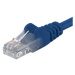 PremiumCord Patch kabel UTP RJ45-RJ45 level 5e, 3m, modrá - sputp03B