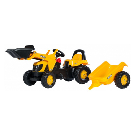 Rolly Toys rollyKid JCB šlapací traktor se lžící a přívěsem 2-5 let s vlečkou