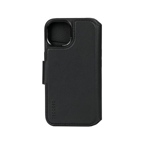 Decoded Leather Detachable Wallet Black iPhone 15