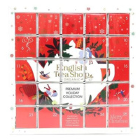 English Tea Shop Červený adventní kalendář Puzzle 48 g, 25 ks bio ETS25