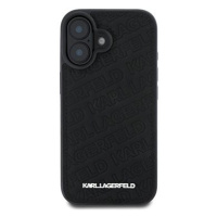 Karl Lagerfeld PU Quilted Pattern Zadní Kryt pro iPhone 16 Pro Max Black