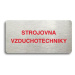 Accept Piktogram "STROJOVNA VZDUCHOTECHNIKY" (160 × 80 mm) (stříbrná tabulka - barevný tisk bez 