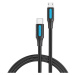 Kabel Vention USB-C 2.0 to Micro-B 2A cable 1m COVBF black