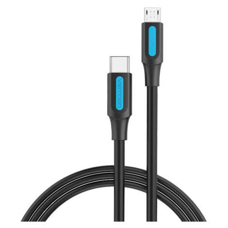 Kabel Vention USB-C 2.0 to Micro-B 2A cable 1m COVBF black