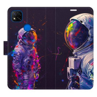 iSaprio Flip pouzdro Neon Astronaut 02 pro Xiaomi Redmi 9C