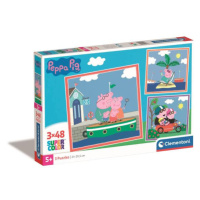 Clementoni Puzzle 3x48 čtverec Peppa Pig