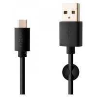 Dlouhý datový a nabíjecí kabel FIXED s konektorem USB-C, USB 2.0, 2 m, 3A, Black