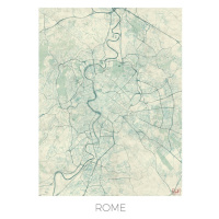 Mapa Rome, Hubert Roguski, 30 × 40 cm