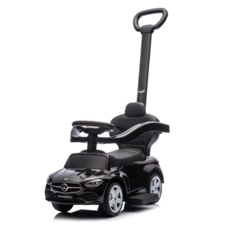 mamido  Dětské odrážedlo auto s vodící tyčí Mercedes černé