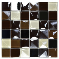 Skleněná mozaika Mosavit Kubic chocolate 30x30 cm mat / lesk KUBICCHO