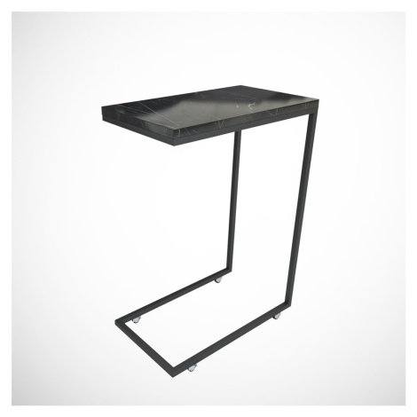 Odkládací stolek Callen Black Marble
