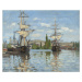 Obrazová reprodukce Ships Riding on the Seine at Rouen (1872-73), Claude Monet, 40 × 30 cm