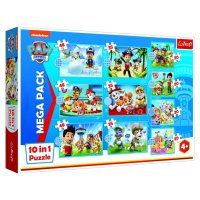 Trefl Puzzle Tlapková patrola MEGA PACK/10v1 - Trefl