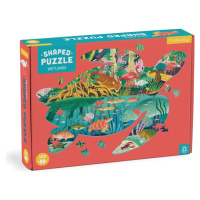 Mudpuppy Puzzle Mokřady ve tvaru želvy 300 dílků