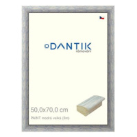 DANTIK rámeček 50 × 70, PAINT modrý velký plexi čiré