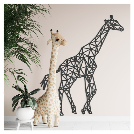 Dřevěný obraz - Polygonální žirafa DUBLEZ