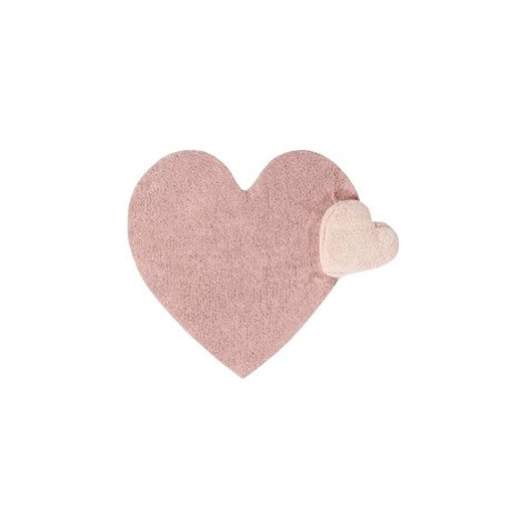 Přírodní koberec, ručně tkaný Puffy Love 160 × 180 srdce cm Lorena Canals
