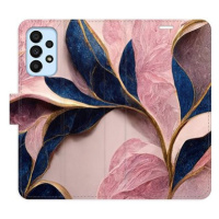 iSaprio flip pouzdro Pink Leaves pro Samsung Galaxy A33 5G